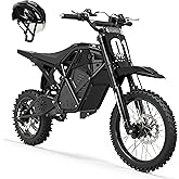 ESKUTE Electric Dirt Bike for Teens Adults, Mid-Drive Motor 3500W Peak, Electric Motorcycle 48V23Ah Battery, 53-Mile Range, 3