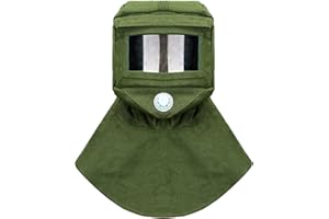 Keadic Sandblasting Hood Cap, Shawl Cap Sandblasting Mask Anti-dust/Wind Sand Blasting Face Protective Neck Protector for Pai