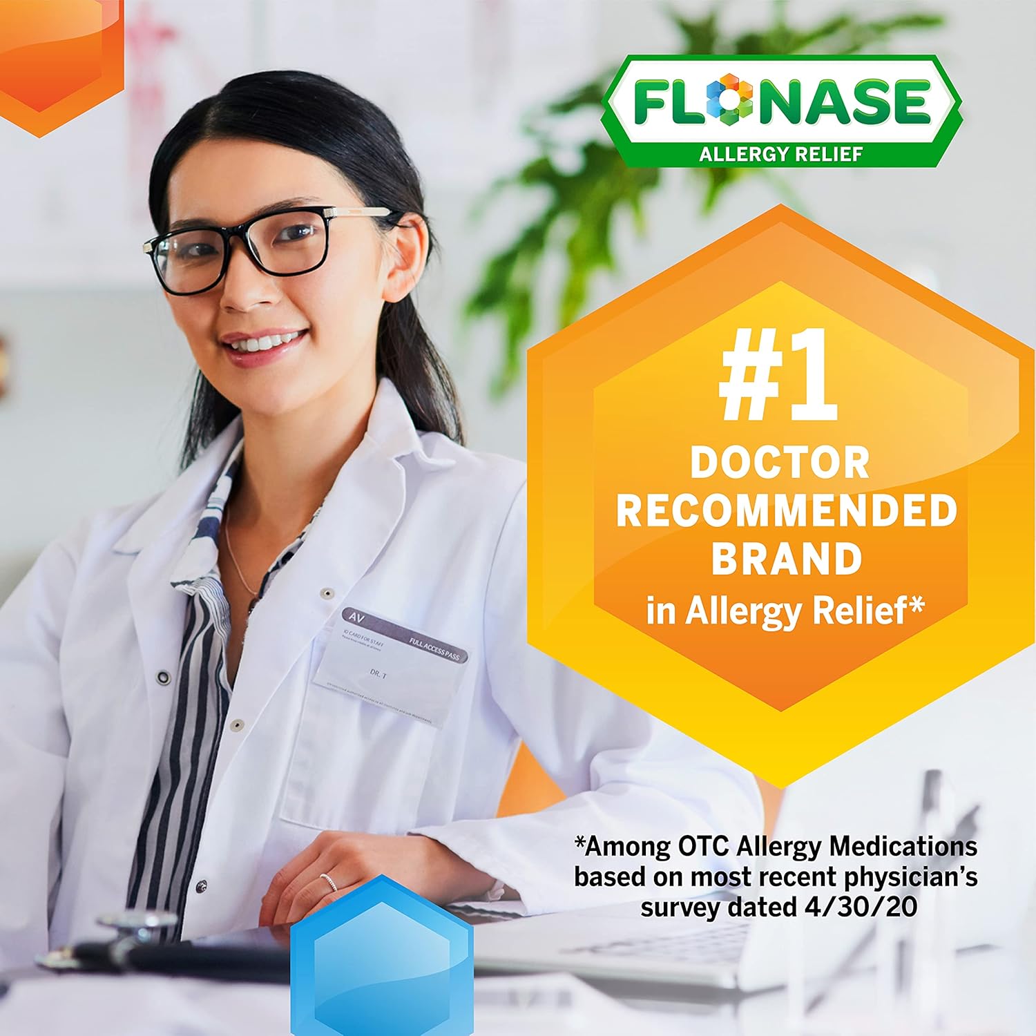 Flonase Allergy Relief Nasal Spray, 24 Hour Non Drowsy Allergy Medicine, Metered Nasal Spray - 72 Sprays: Health & Personal Care