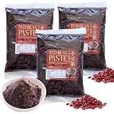 Fusion Select 3 Packs Red Bean Paste - Fine Sweetened Adzuki Bean Paste for Desserts, Buns, Pastry Filling, Mochi - For Chinese, Japanese &amp; Korean Foods - No Additives or Preservatives
