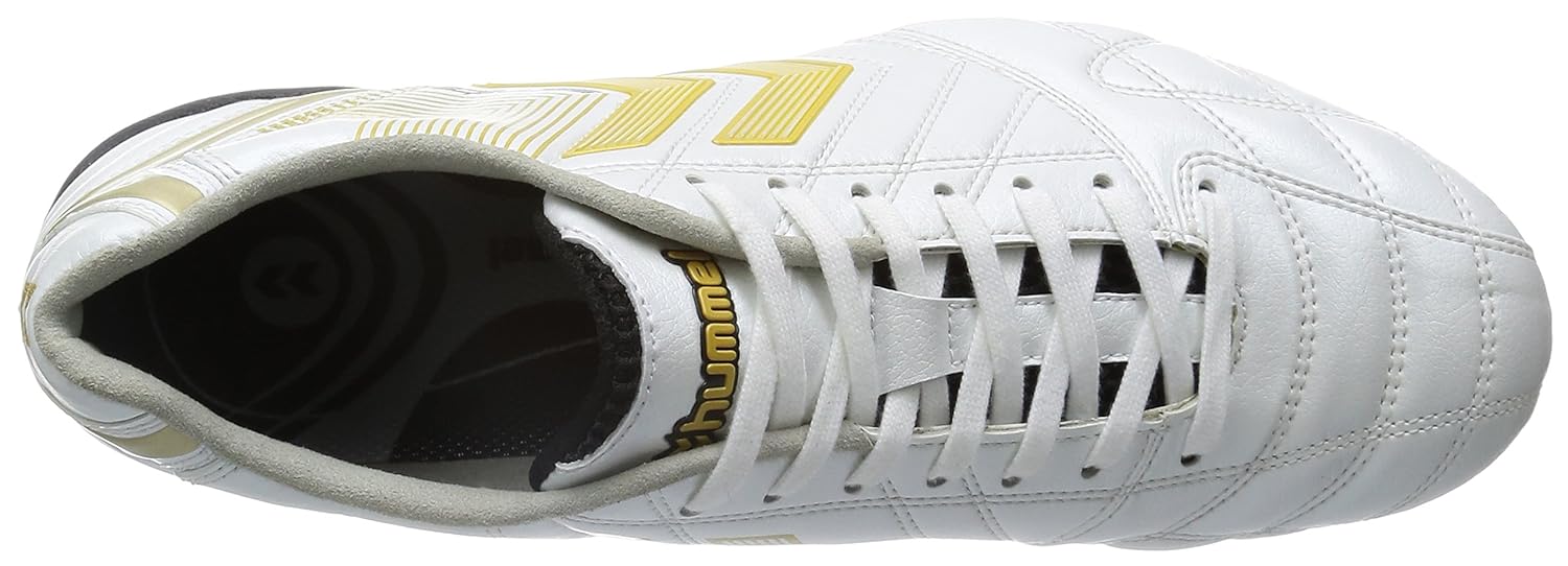 セラーテaar Hummelサッカーシューズ B00jq4r07mホワイト ゴールド 25 0 ヒュンメル Cm サッカー 贈り物