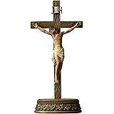 Renaissance Collection 6 x 8.5 Inch Resin Stone Tabletop Corpus Crucifix Cross