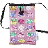 Tainada Women Universal Phone Wristlet Wallet Pouch, Dual Slots Zipper Purse Carry Bag for iPhone 15/14 Pro, 13 mini; Samsung Galaxy S24+, S24, S23, A54; Google Pixel 8, 7A (Macaron Pink)