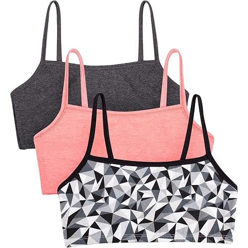 Fruit of the Loom Women's Spaghetti Strap Cotton Pullover Sports Bra