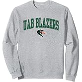 Elite Authentics Alabama Birmingham Blazers Arch Over UAB Officially Licensed Sweatshirt, Small