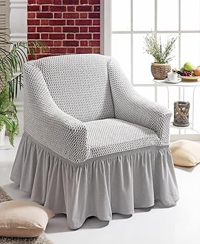 My Palace Universal Stretch 1 Sesselschoner, Sesselbezug, Sesselhusse. Stretch-Bezug mit Anti Rutsch System/Schutz fur Spannb