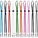 MIAODAM Face Mask Lanyards for Kids and Adults, Mask Holder Mask Lanyard with Clips, Ear Saver (10pcs Multi)
