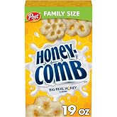 Honeycomb Breakfast Cereal, Made with Real Honey, 19 oz Box | Made With Whole Grain, No Artificial Colors And Flavors, Dye Free, On The Go Treat, Snack For Kids And Adults