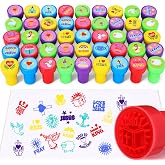 Yexiya 100 Pcs Christian Stamper Bulk Back to School Teacher Review Stamp | Religious Tool Kit for Classroom, Colorful Faith Cross Dove Designs, Back to School Rewards Party Favors Supplies