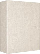 Vienrose Linen Photo Album 6x4 100 Pockets Beige 17x13x5.6 cm
