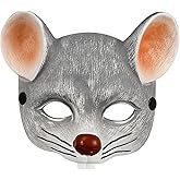 IMIKEYA 1pc Mouse Carnival for Adults Boy Girl Lightweight Cover for Halloween Cosplay and Masquerade Events Creative Grey Design for Enhanced Mystery