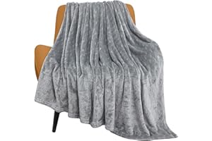 TOONOW Fleece Blanket Super Soft Cozy Throw Blanket 50" x 60", Lightweight Fuzzy Comfy Textured Flannel Blanket Warm Plush Th