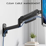 BONTEC Monitor Arm Wall Mount 13-42 Inch Gas Spring 9kg VESA 75/100/200 view 7