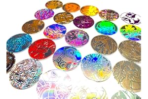 Pokémon 10 Assorted Pokémon Large Gaming Coins - No duplicates - Plastic Metallic Coins