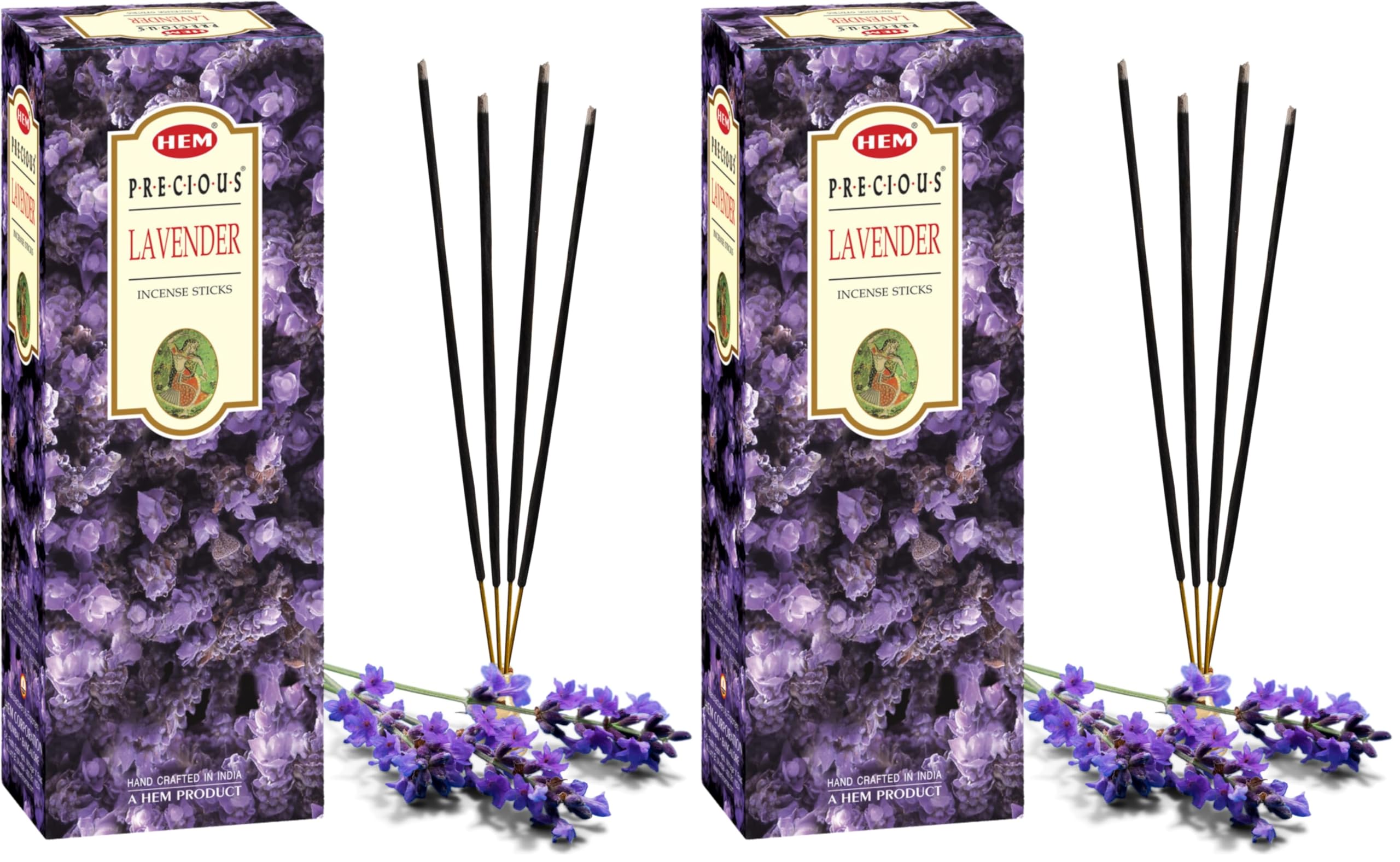HEM Lavender Incense Sticks Pack of 240 | Natural Relaxing | Aromatherapy Incense for Air Purifier, Mind & Spirit & Ritualistic Fragrance | Gift Set - (15 GMS Each)