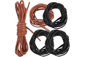 GALPADA 4pairs round Waxed Shoelaces Dress Shoes Lace Boots Shoes String Replacement for Mens Womens