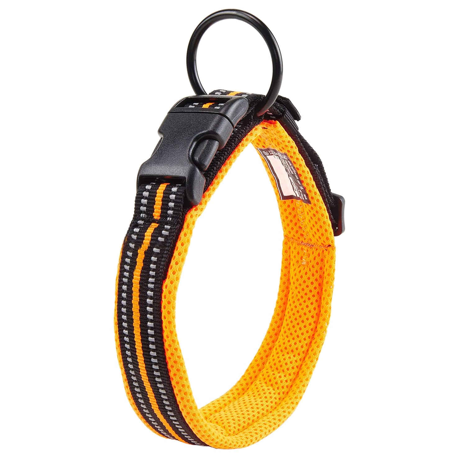 Soft Mesh Padded Dog Collar Reflective Nylon Pet Collar Large