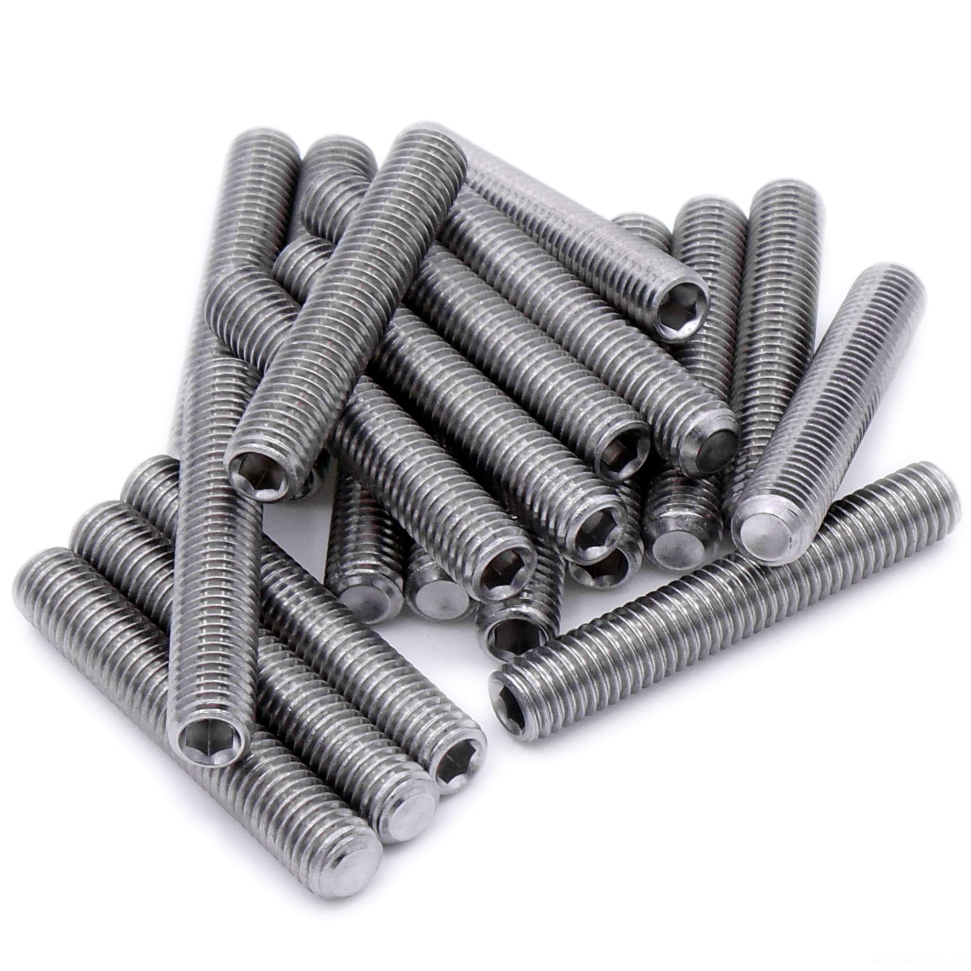 M4 (4mm x 20mm) Hex Socket Grub Screw (Cup Point) - Stainless Steel (A2) (Pack of 20) โ image 1