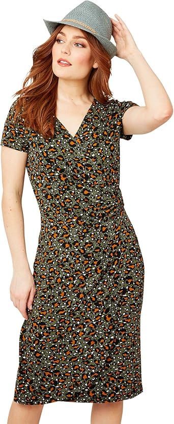 animal print wrap dress uk