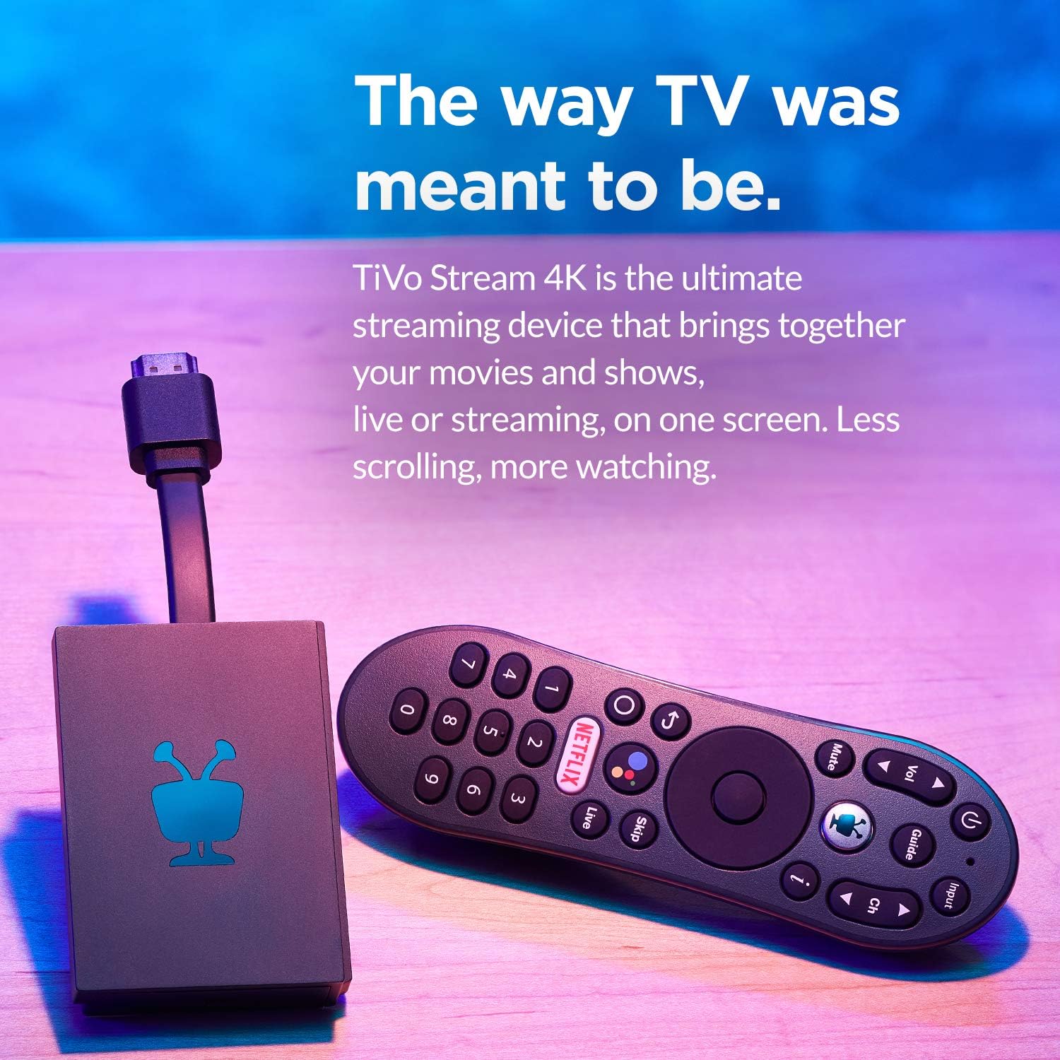 TiVo Stream 4K – Every Streaming App and Live TV on One Screen – 4K UHD, Dolby Vision HDR and Dolby Atmos Sound – Powered by Android TV – Plug-in Smart TV: Electronics