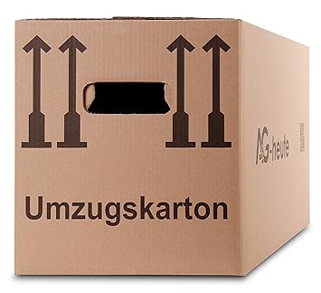 30 Stück Umzugskartons Faltkartons Umzugskisten 2-wellig doppelter Boden Profi 600 x 330 x 340mm Farbe beige A&G-heute