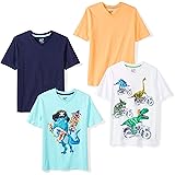 Spotted Zebra Boys and Toddlers' Short-Sleeve V-Neck T-Shirts, Multipacks