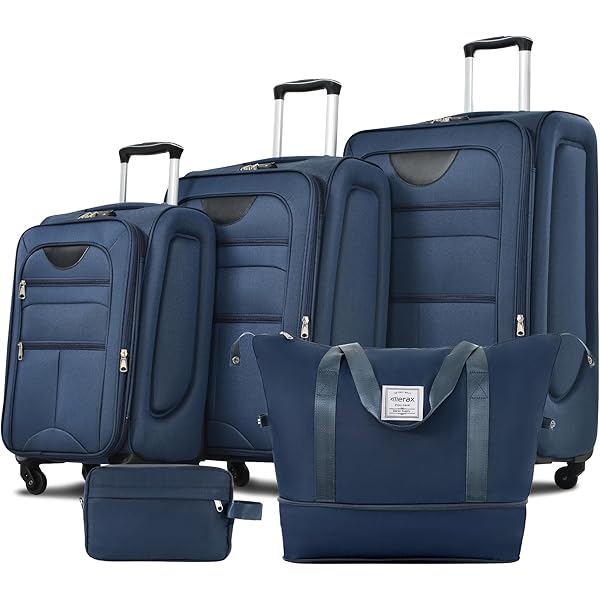 Amazon.com: Merax Softside Luggage Set, Travel Suitcase Expandable