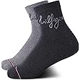 Tommy Hilfiger Women's Crew Socks - 2 Pack Casual Moisture-Wicking Mini Crew Half Calf Socks for Women (Sizes: 4-10)