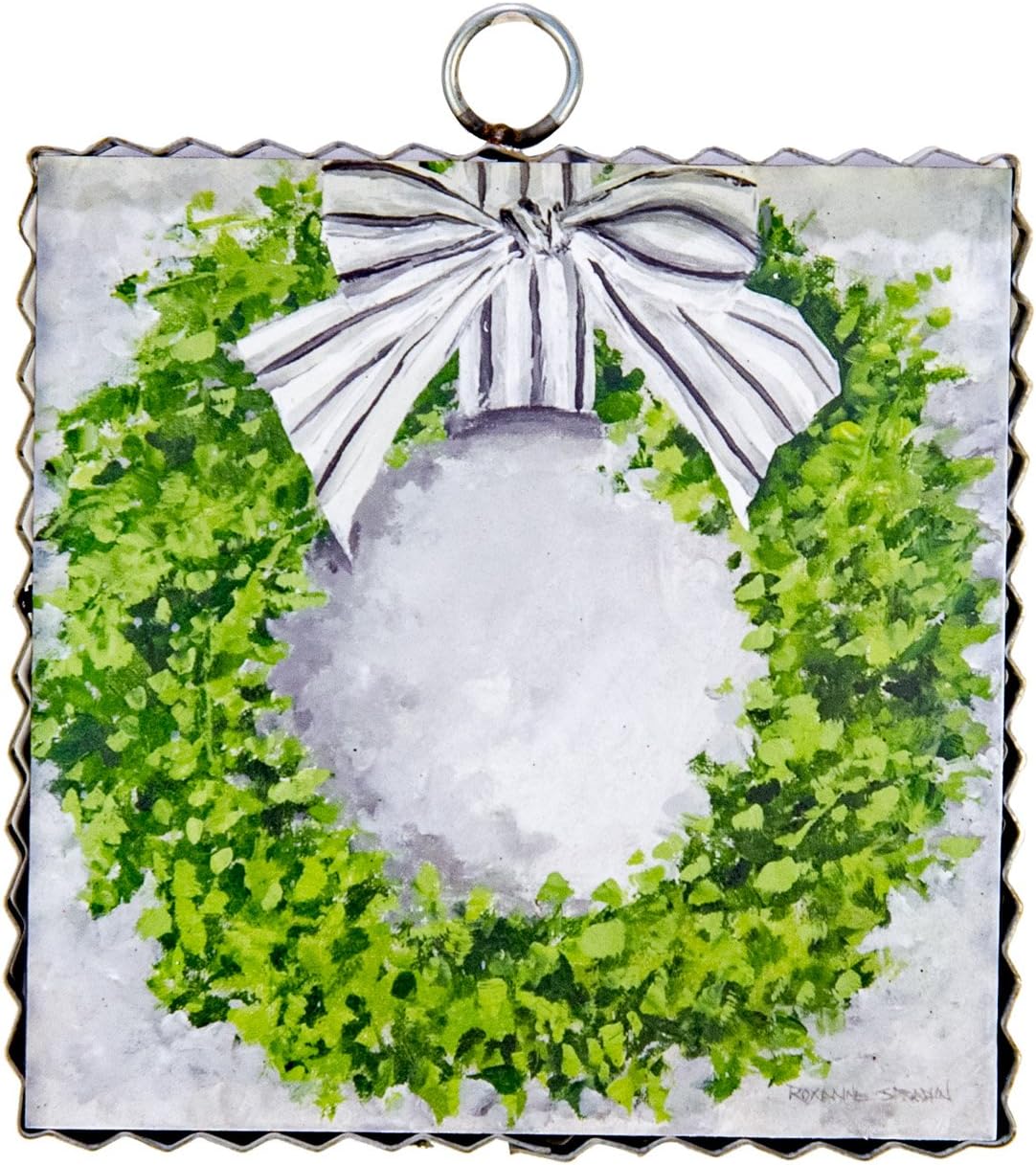 The Round Top CollectionGallery Boxwood Wreath Mini- Metal/Wood
