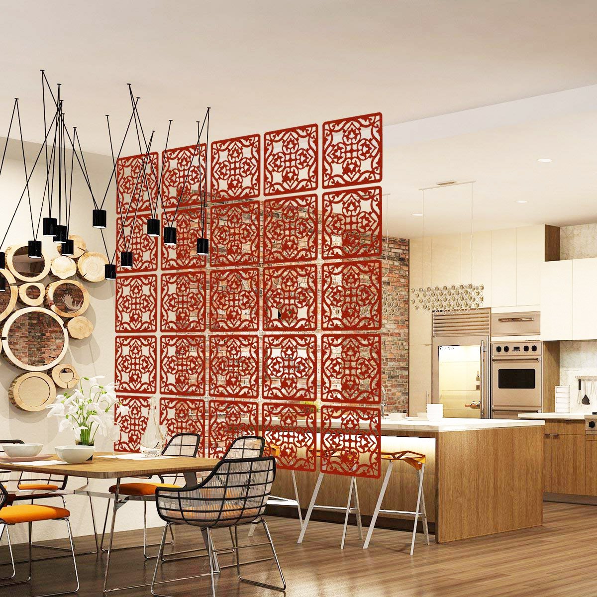 Lchen Hanging Room Divider, Simple Wood Environmentally Safety Home 0.2