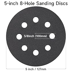 80PCS 5 inch Wet Dry Sanding Discs, Silicon Carbide
