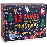 Gutter Games 12 Games of Christmas - Family Game Night Pack for Kids and Teens - Hilarious Christmas Party Games for Adults and Family Party - Complete Entertainment Package - Multicolor