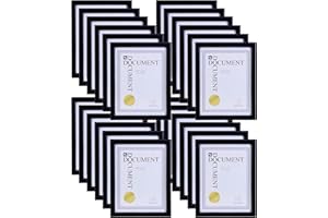 kieragrace KG Caspian Document Frame - Black, 8.5" x 11", 24-Pack