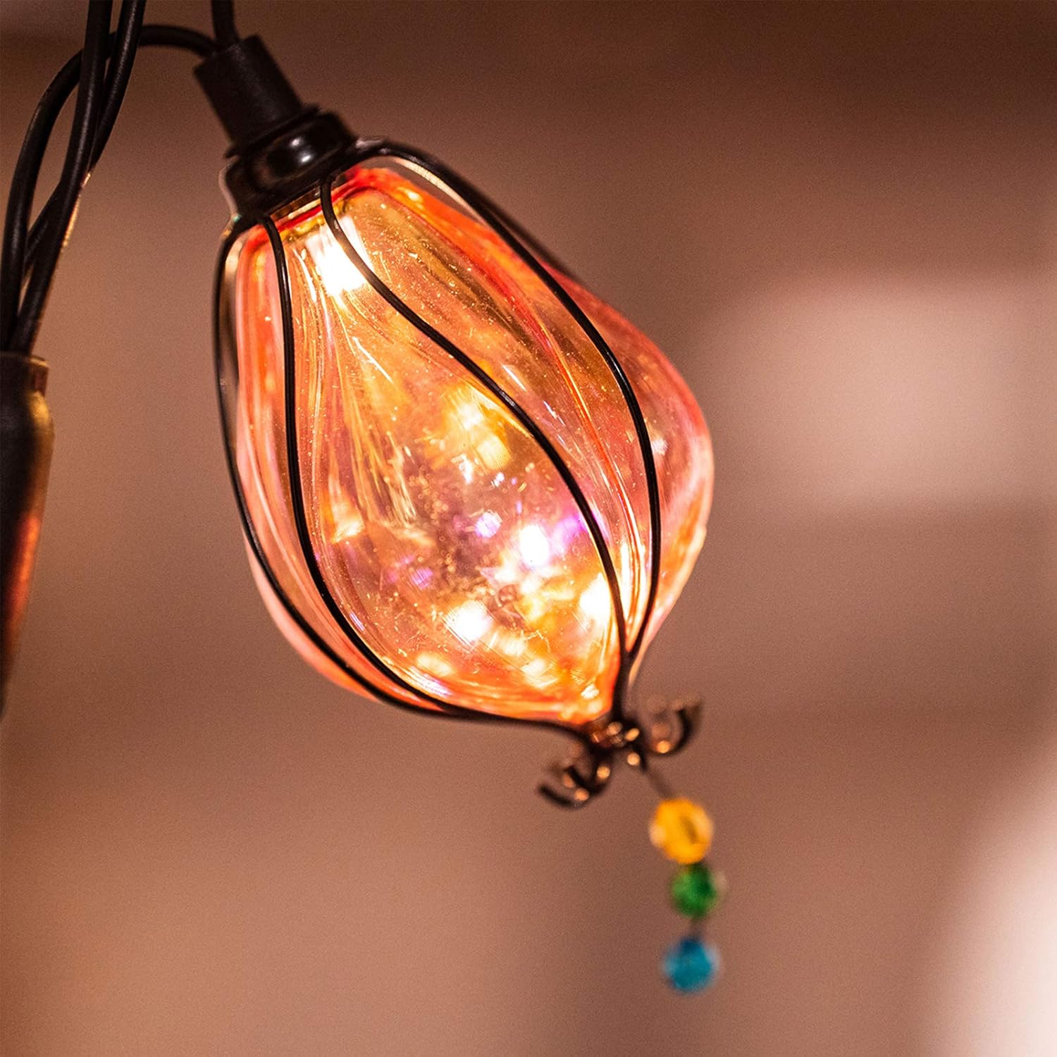 Vigdur Multicolor Fairy String Lights with 10 Bulbs Connectable Waterproof Decorative Indoor String Lights for Christmas Party Birthday Wedding Festival Bedroom Outdoor Patio: Home & Kitchen