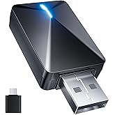 popsdone Wireless CarPlay Adapter for iPhone & Android Auto - Plug & Play, Fast Low Latency, Convert Wired to Wireless CarPlay, Compatible with iOS 10+/Android 11+, 2018+ Cars, Smart OTA Update