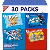Nabisco Team Favorites Snacks Variety Pack, 4 Flavors, 30 Snack Packs | BARNUM'S Animal Crackers, TEDDY GRAHAMS, CHIPS AHOY! Minis, OREO Minis Cookies, Individually Wrapped