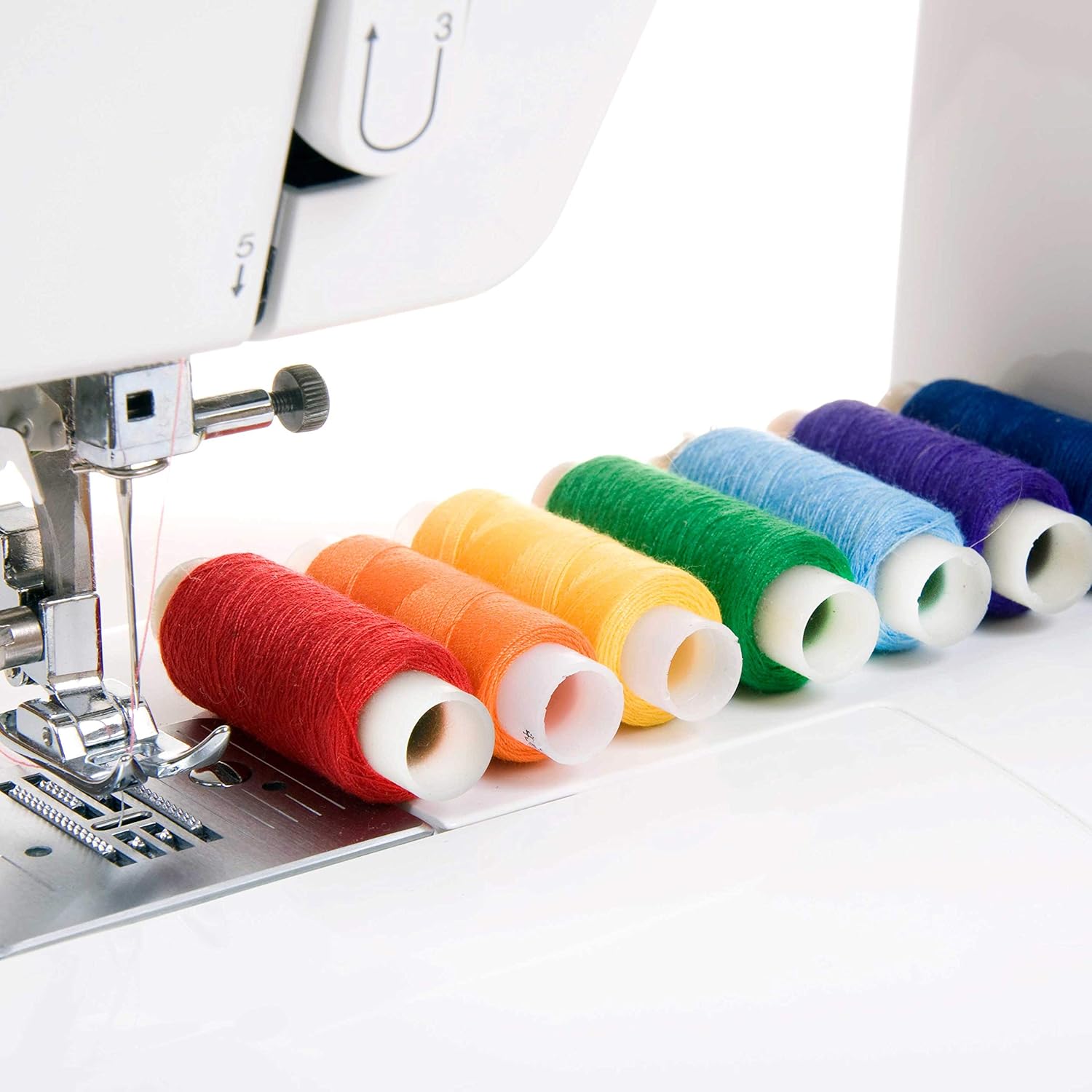 TRIXES 24 X Coloured Polyester Assorted Sewing Thread, Coloured Sewing Reels Kit, Multicoloured Sewing Accessories - Image 5