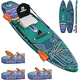 iTAOSTAR Adventure 12’×35"/39" Extra Wide Paddle Board, One-Stop Premium SUP Board Accessories, Tailored 5 Fins, Stable Inflatable Stand Up Paddle Boards for Youth/Adults of All Skill Levels