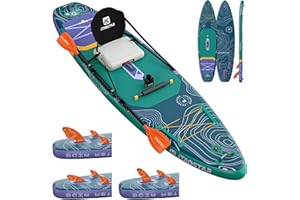 iTAOSTAR Adventure 12’×35"/39" Extra Wide Paddle Board, One-Stop Premium SUP Board Accessories, Tailored 5 Fins, Stable Inflatable Stand Up Paddle Boards for Youth/Adults of All Skill Levels
