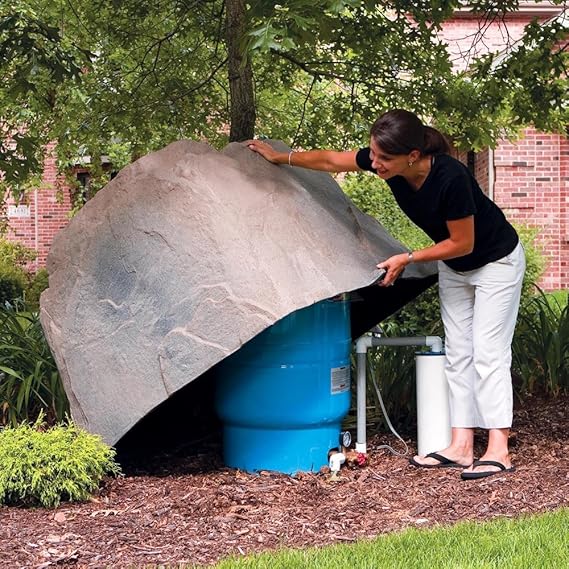 Dekorra Fake Rock Well Cover Model 104 Riverbed Outdoor