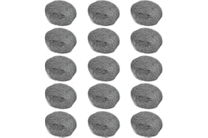 EATHEATY 15 Pack 2.4" x9.8 ft Steel Wool for Mice Control - Steel Wool Fill Fabric DIY Kit - Coarse Wire Wool Hardware Cloth - Gap Blocker Keep Mice Away from Holes, Siding, Pipeline, Vents in Garden Garage