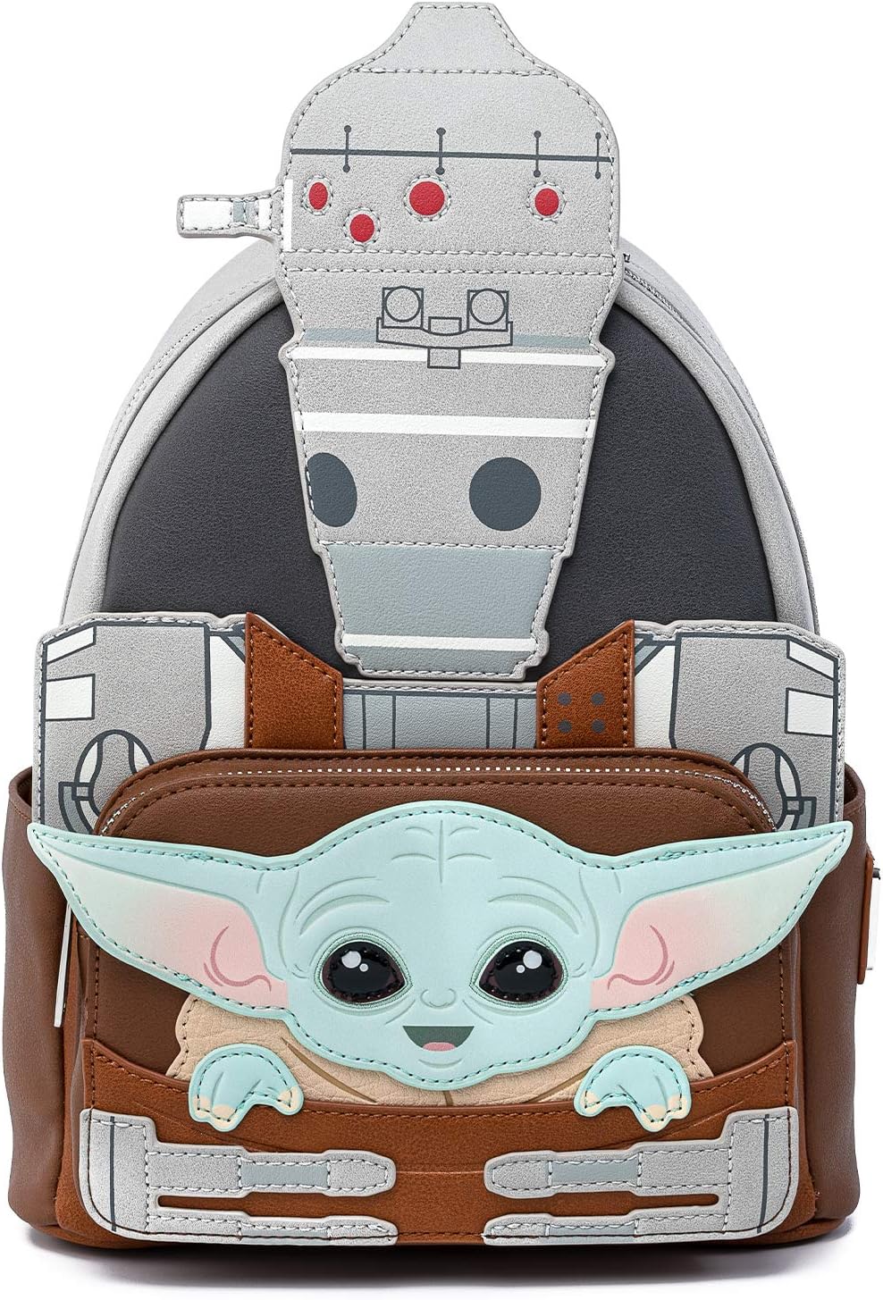 Loungefly: Star Wars The Mandalorian - The Child and IG88 Mini Cosplay Backpack, Fall Convention Exclusive: Toys & Games