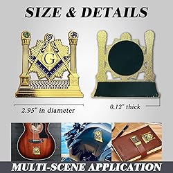 ASmileIndeep Masonic Car Emblem Square Freemason