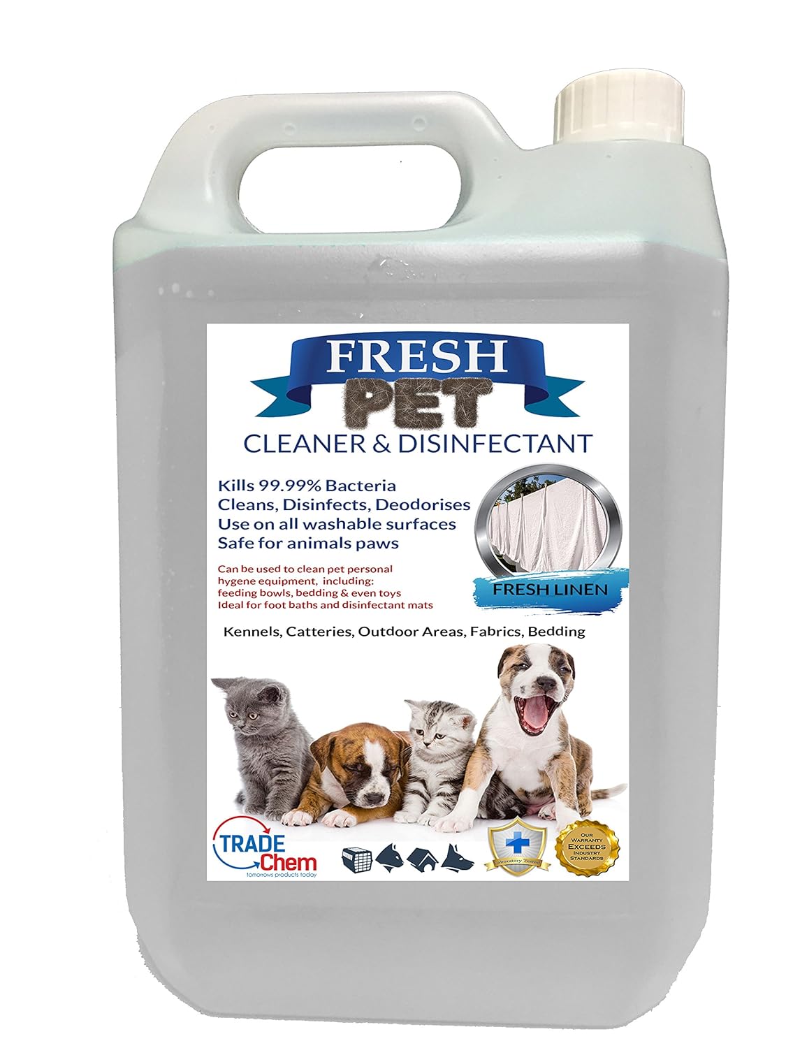 Fresh Pet Eco Kennel / Cattery Cleaner & Disinfectant Kills 99.99