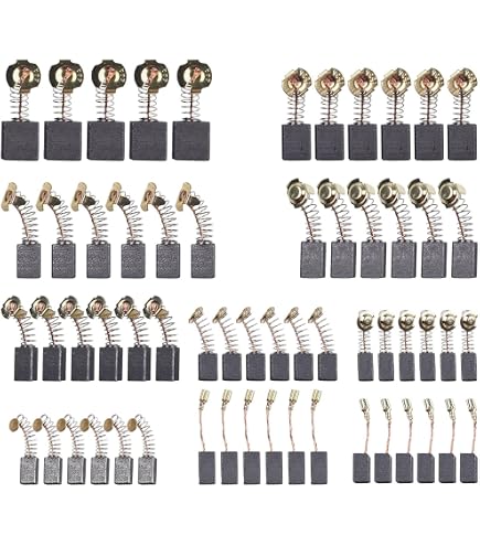 10 Paires De Balais De Charbon SODIAL – 6,5 X 7,5 X 13 Mm, Pour Outils électriques, Ref 999021 Pou3225