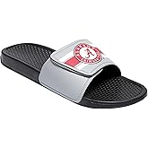 FOCO Men's NCAA College Team Logo Sport Legacy Stripe Slide Sandals
