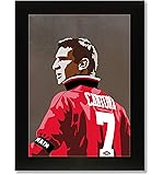 Eric Cantona (a4 framed) limited edition print