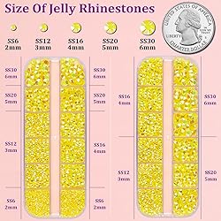 Resin Jelly Rhinestones for Crafting with B7000
