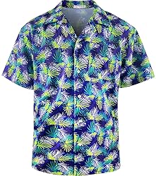 AINIKO Men's Short Sleeve Hawaiian Shirt Quick Dry