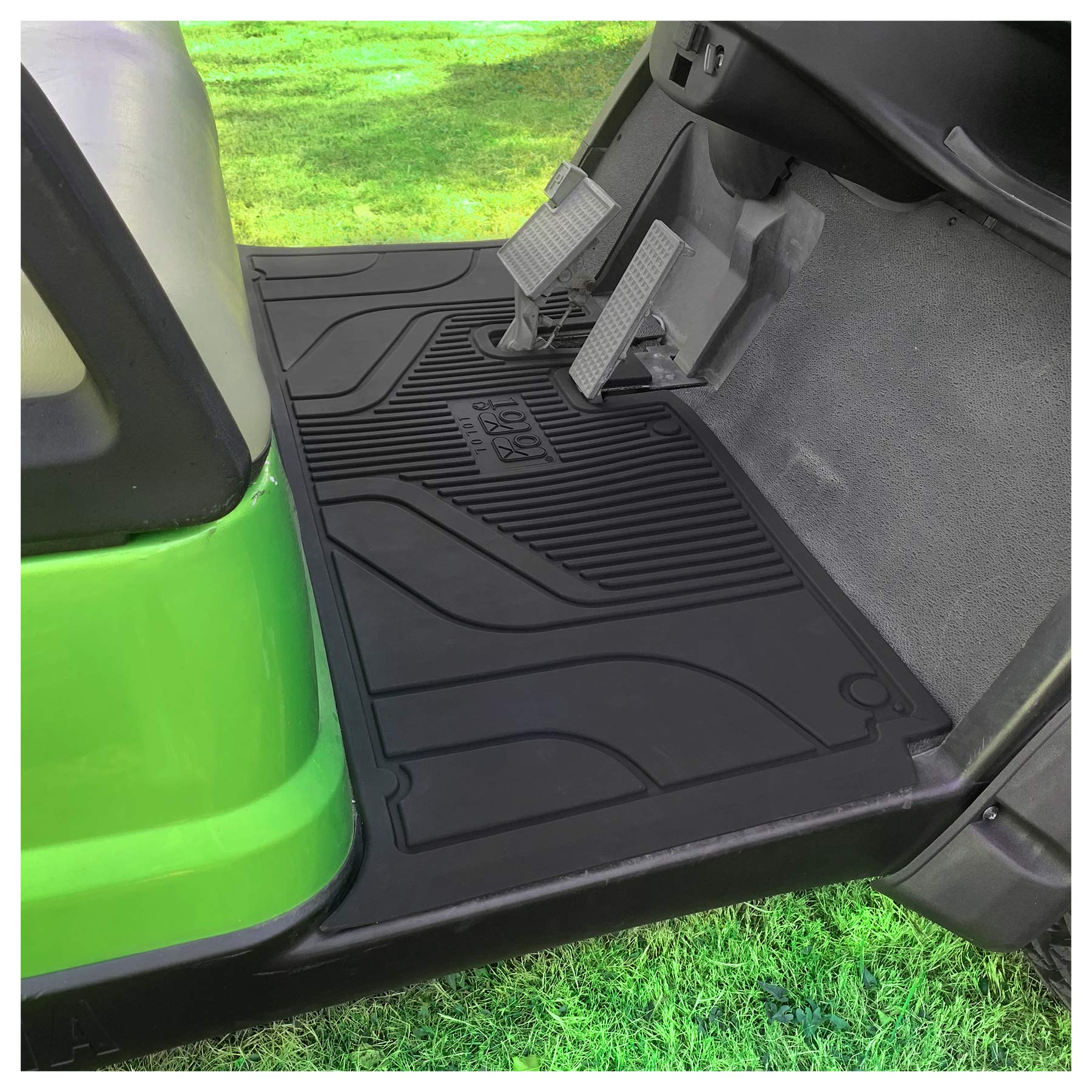 Photo 1 of 10L0L Golf Cart Floor Mat for Yamaha G29 Drive/Drive 2,High Temperature Resistant Silica Gel Mat,8mm Thick Not Deformed Non-Slip Floor Liner Mat